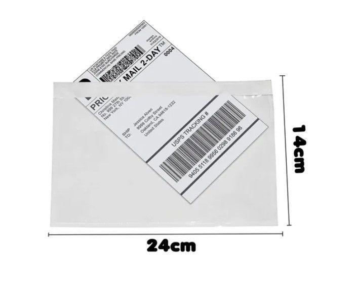 Pack 100 Sobre Transparente Adhesivo Impermeable Envios-3