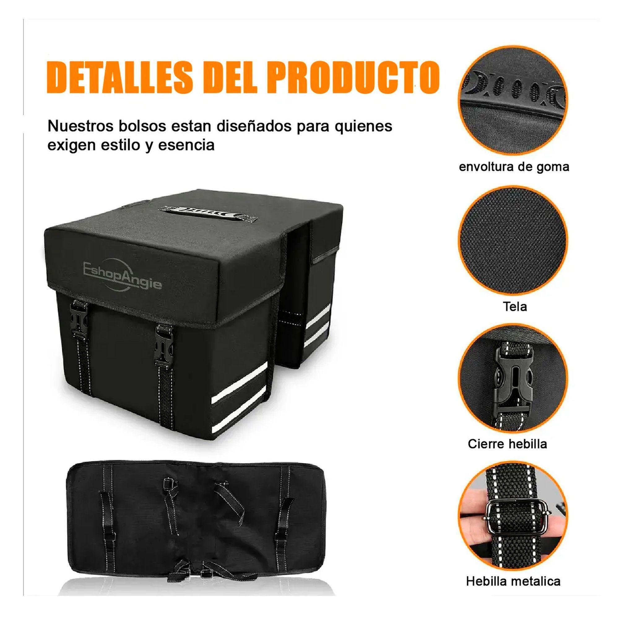 Alforja Para Bicicleta Bolso Doble Capacidad 25 Litros-3