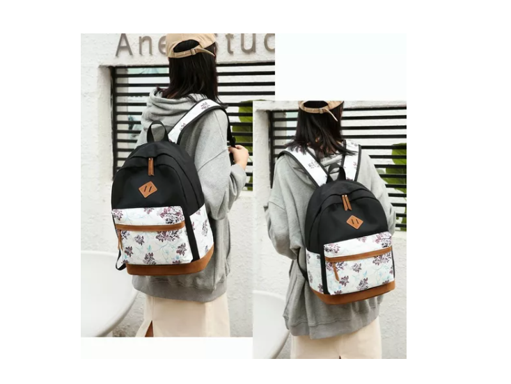 Kit Mochila Moda Casual Bolso Casual Para Mujer, 3 Piezas-7