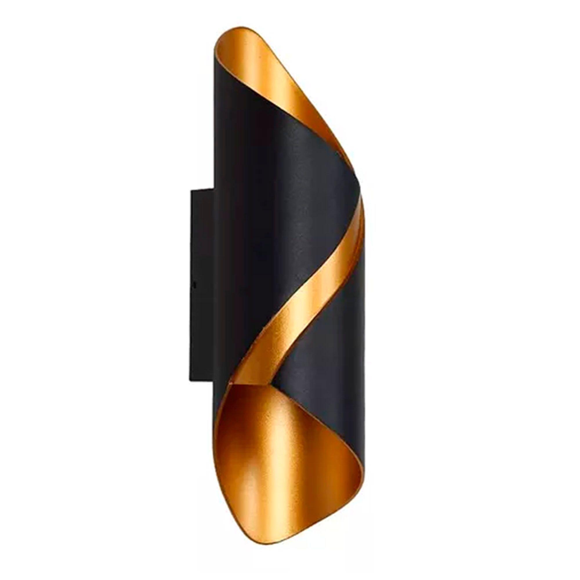 Aplique Lampara Led De Pared Exterior Interior Espiral-0