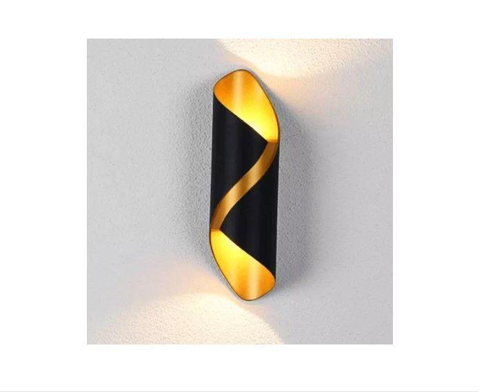 Aplique Lampara Led De Pared Exterior Interior Espiral-4