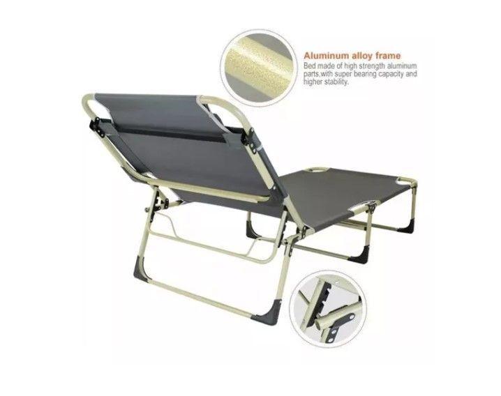 Silla Cama Plegable Portable Para Playa Camping Y Piscina-5