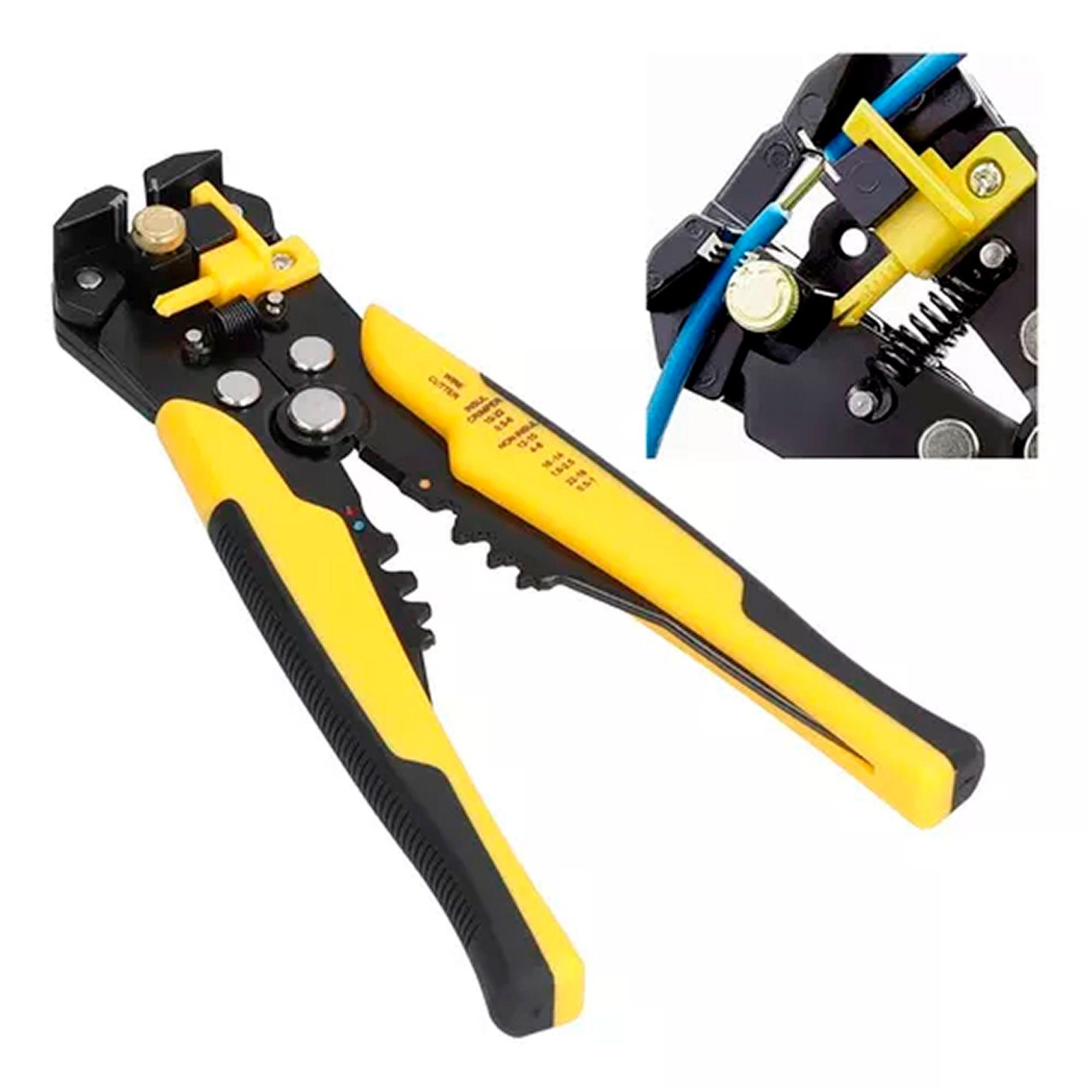 Alicate Pelacable Cortacable Crimpeadora Prensa Pinza-0