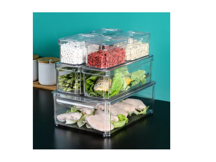 Organizador Refrigerador Cocina Set 7 Contenedores Con Tapa-3