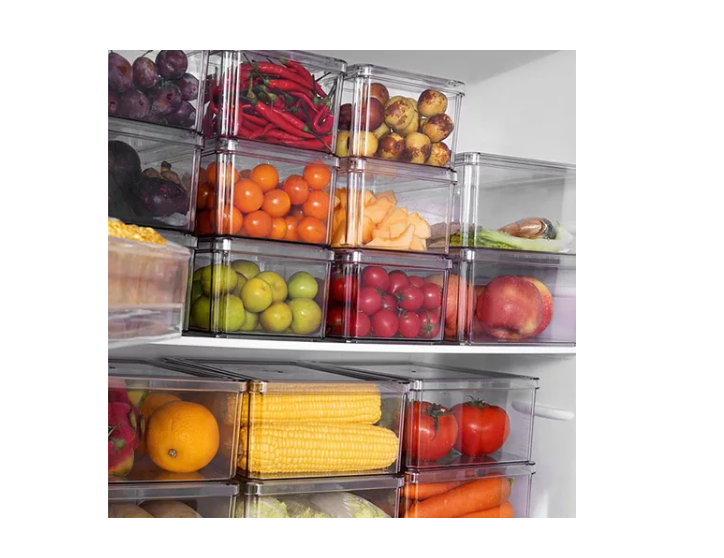 Organizador Refrigerador Cocina Set 7 Contenedores Con Tapa-4