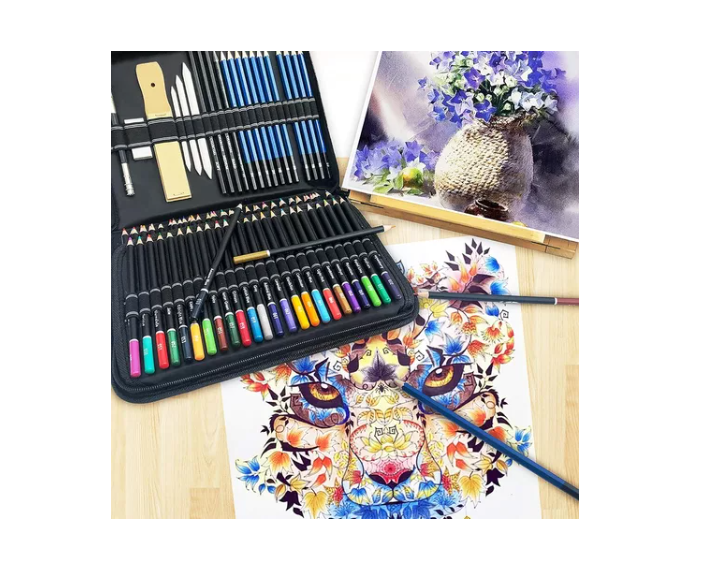 Set De Lapices 145 Pzs Estuche Profesional Arte-3