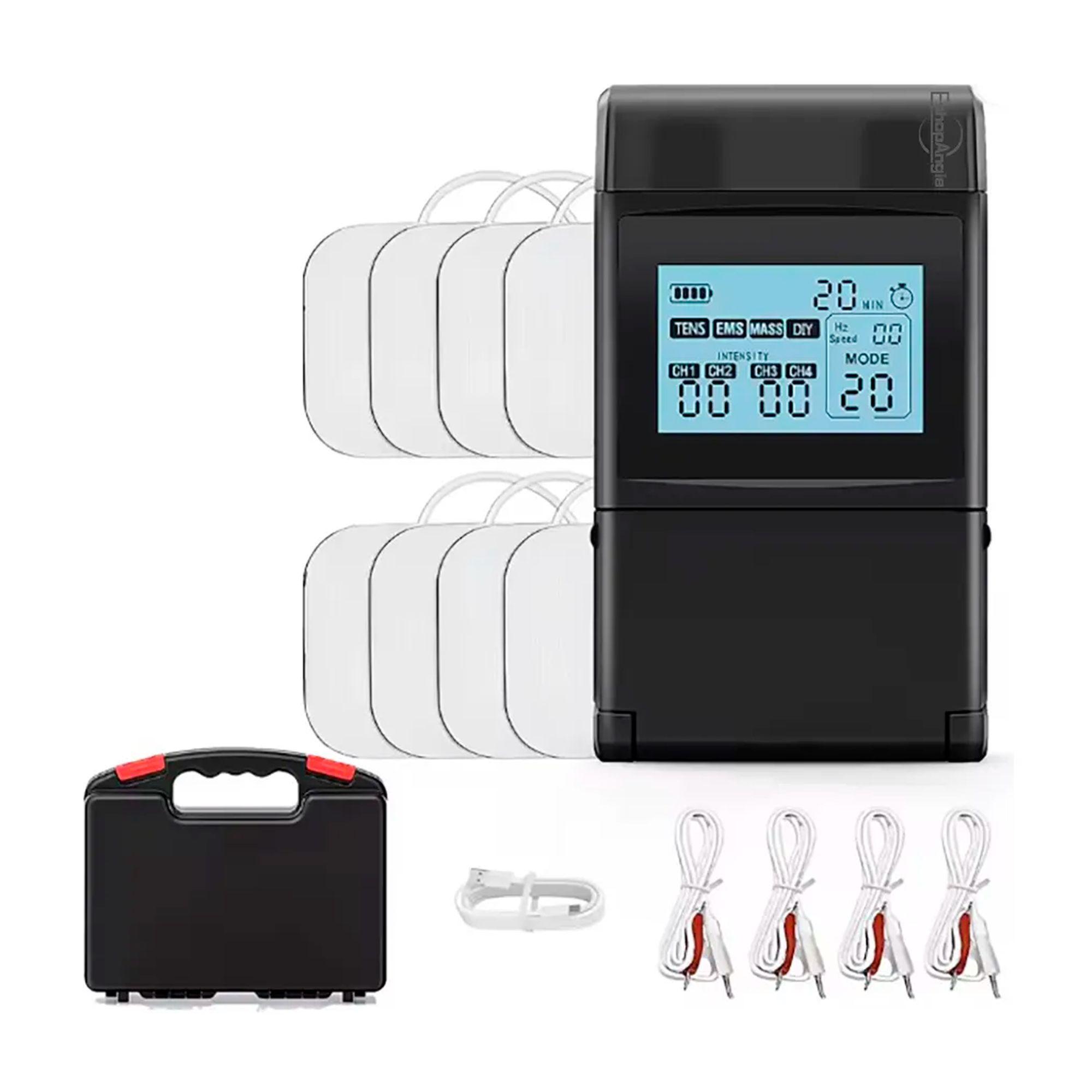 Electroestimulador Muscular Tens Ems Masaje 4 Canales-0