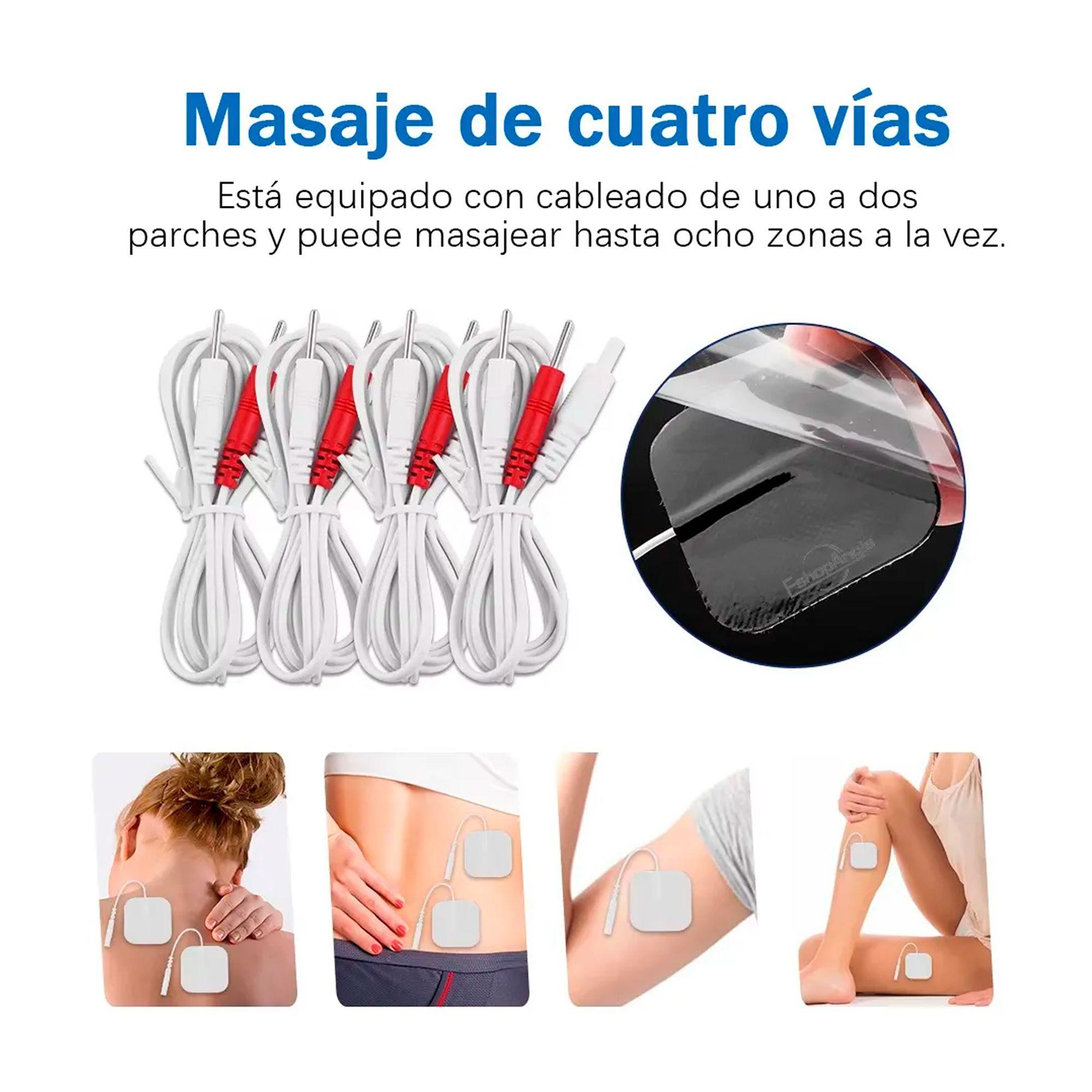 Electroestimulador Muscular Tens Ems Masaje 4 Canales-3