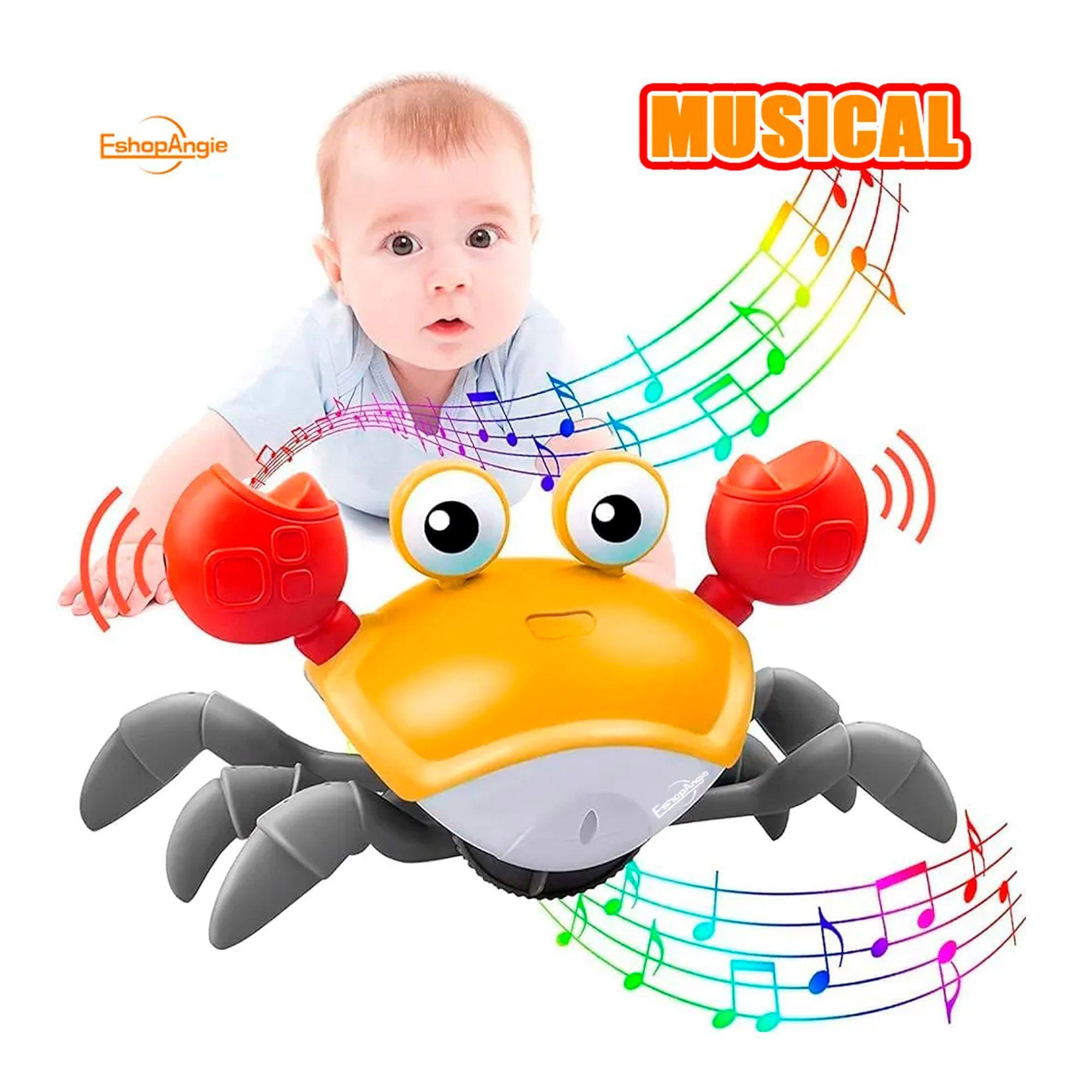 Juguete De Cangrejo Bebé Con Música Juguete A Pilas-4