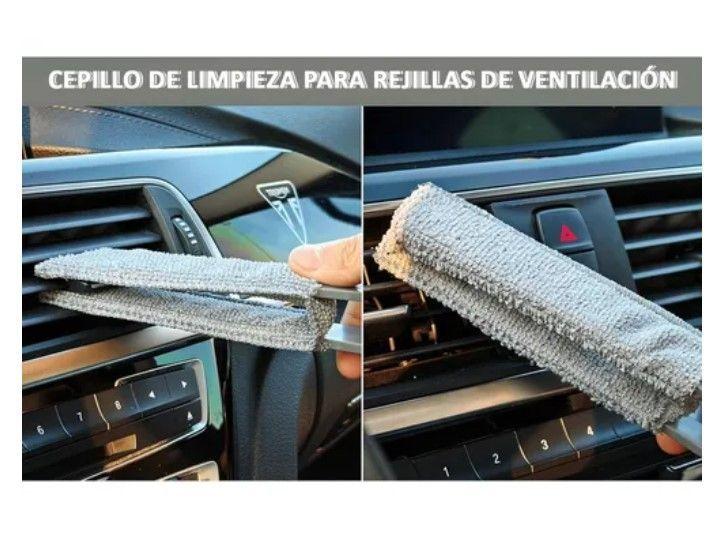 Kit Cepillos De Microfibra Auto Hogar Interior Y Exterior-4