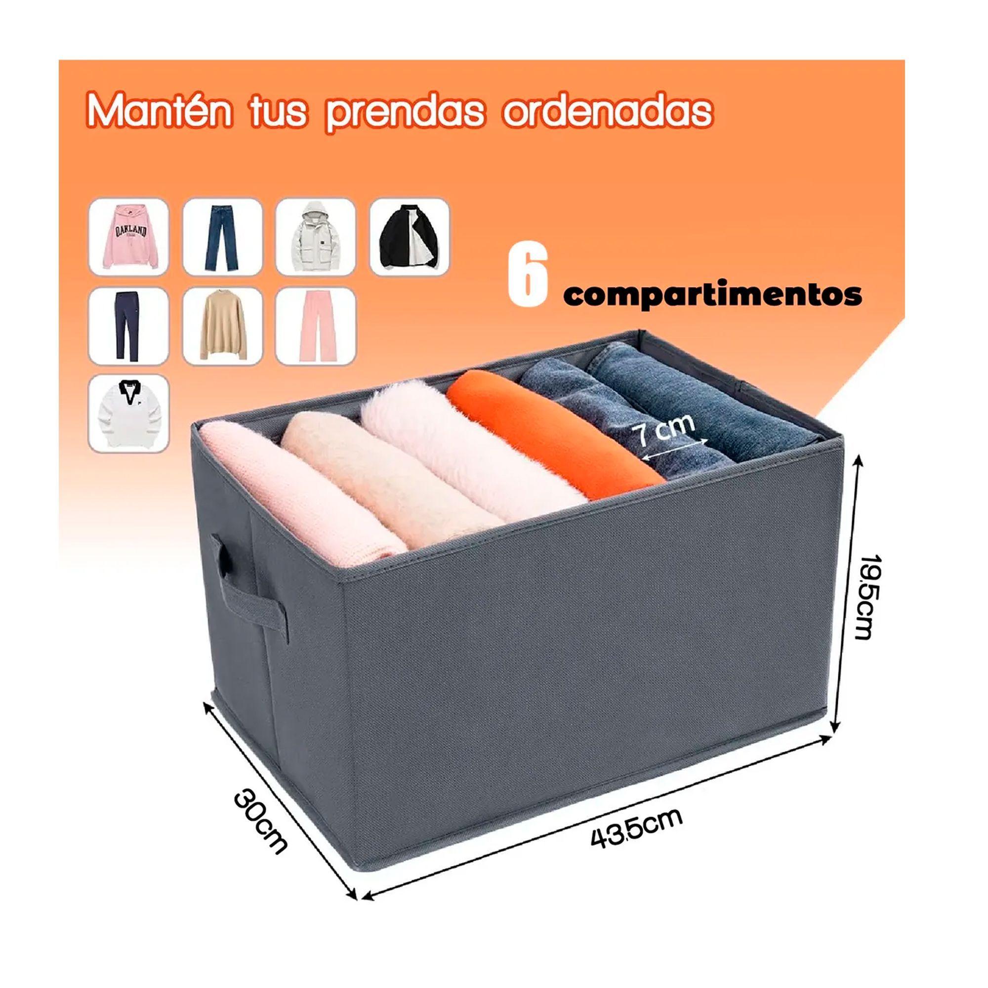 Pack 4 Bolsas Organizador Ropa Caja Plegable Con Asa-4
