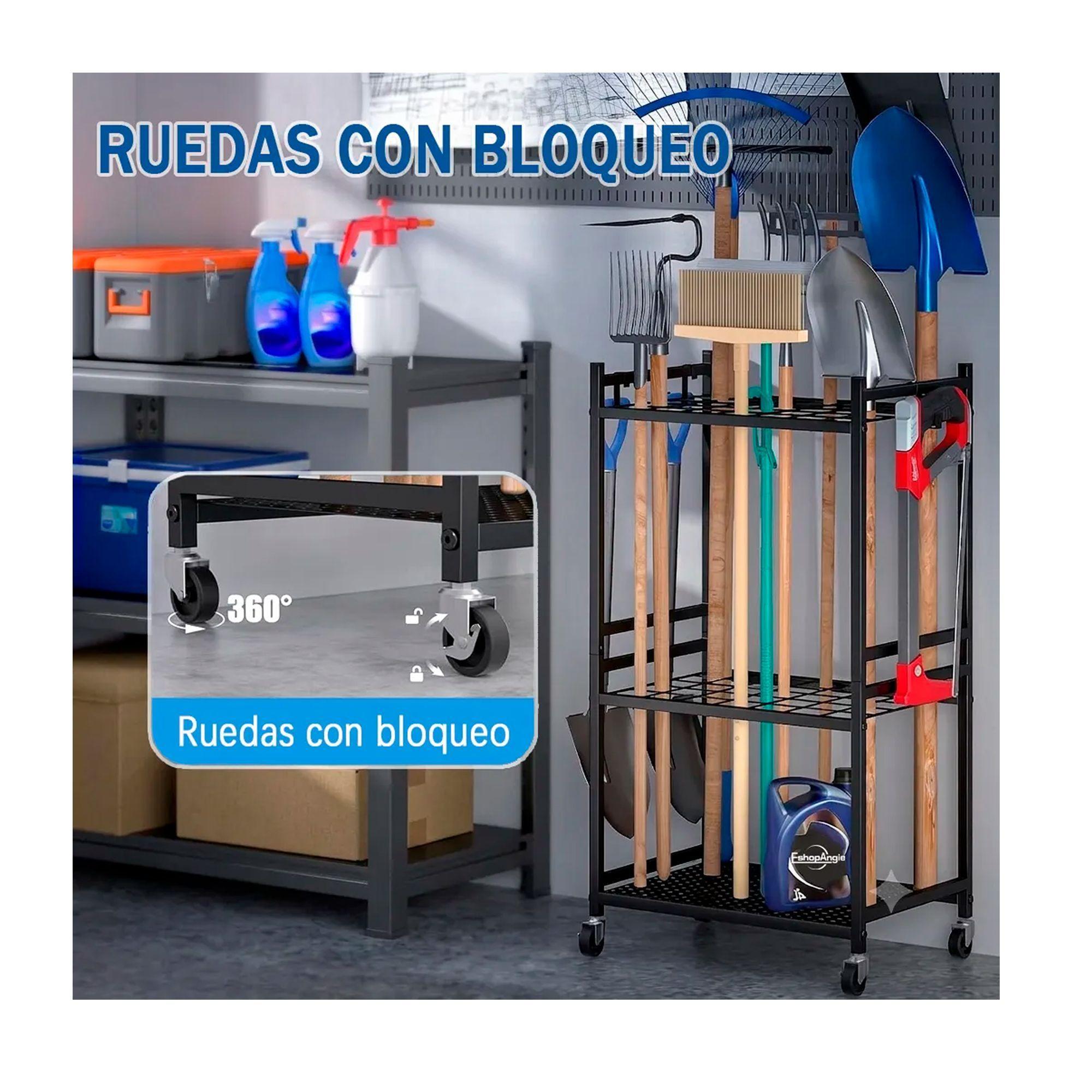 Organizador Carro De Herramientas Jardin Con Ruedas Estante-3
