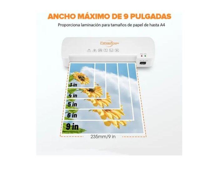 Termolaminadora Plastificadora A4 +cortador De Papel + Micas-5