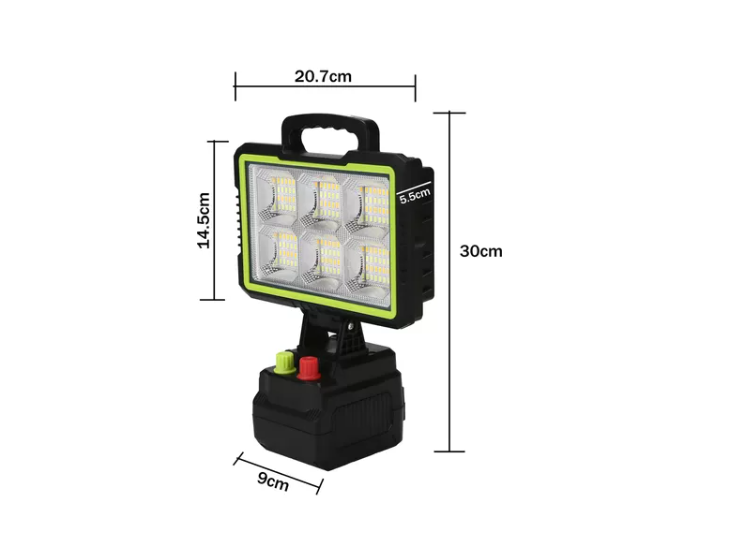 Reflector Proyector Led Solar Portátil De 350w - Panel Solar-4