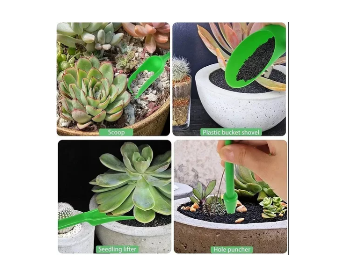 Kit Mini Herramientas Plantas Jardinería Suculentas 15piezas-5