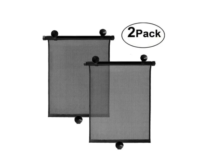 Parasol Protector Cortina Enrollable De Ventana Para Auto-1