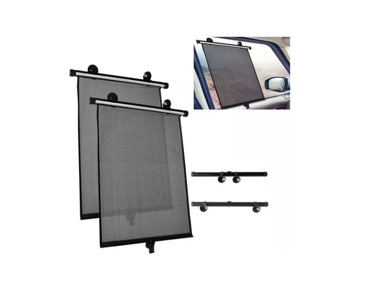 Parasol Protector Cortina Enrollable De Ventana Para Auto-6