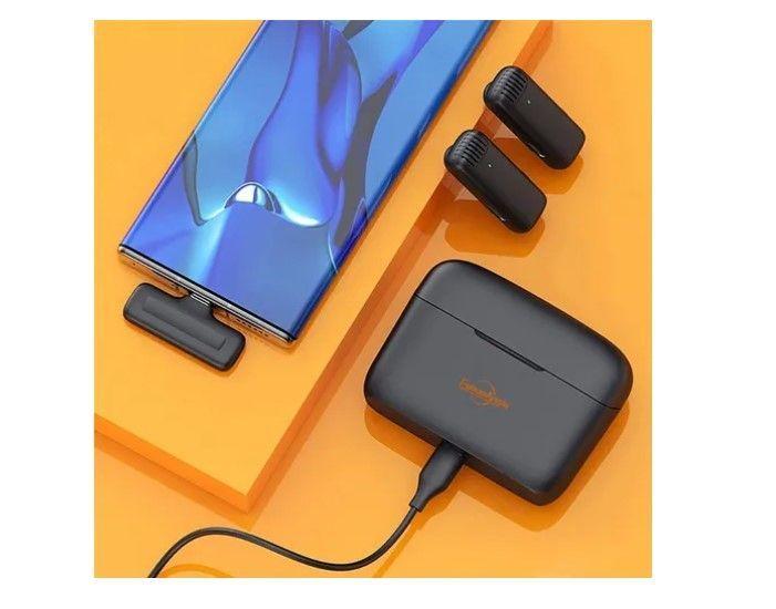 Micrófono Inalámbrico Doble Solapa + Estuche Entrada Usb C-5