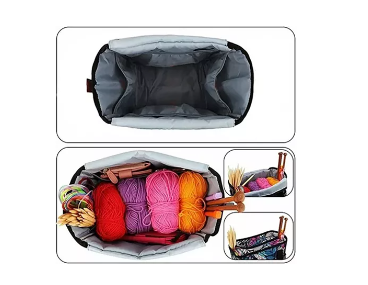 Bolso Organizador De Hilos/lana/crochet/ Tejidos-2