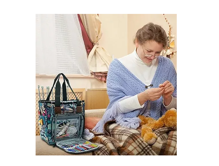Bolso Organizador De Hilos/lana/crochet/ Tejidos-5