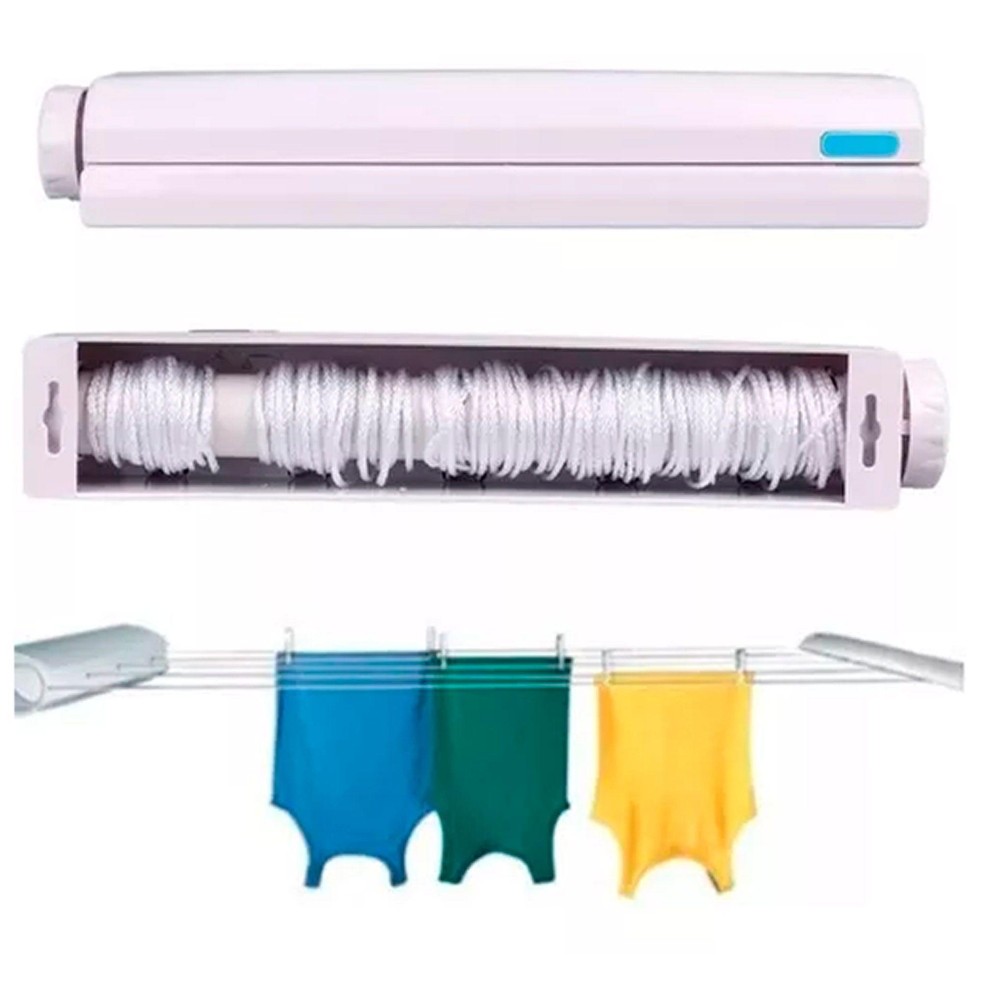 Tendedero Secador Ropa Retráctil De Pared Interior Exterior-0