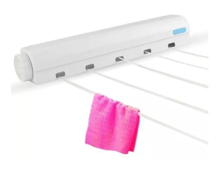 Tendedero Secador Ropa Retráctil De Pared Interior Exterior-4