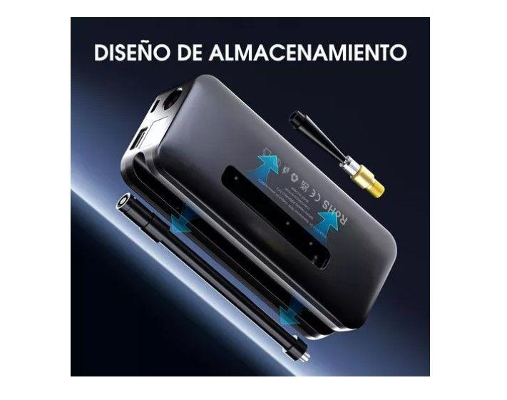 Compresor Aire 150psi Auto Moto Bicicleta Power Bank 2600mah-2