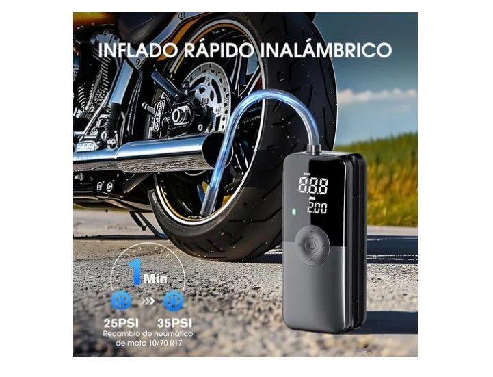 Compresor Aire 150psi Auto Moto Bicicleta Power Bank 2600mah-5