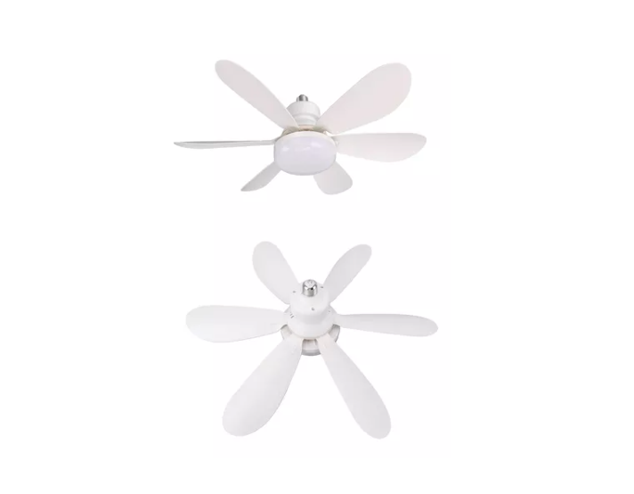 Foco Lampara Led Ventilador Flor De Techo 40w Con Control-1