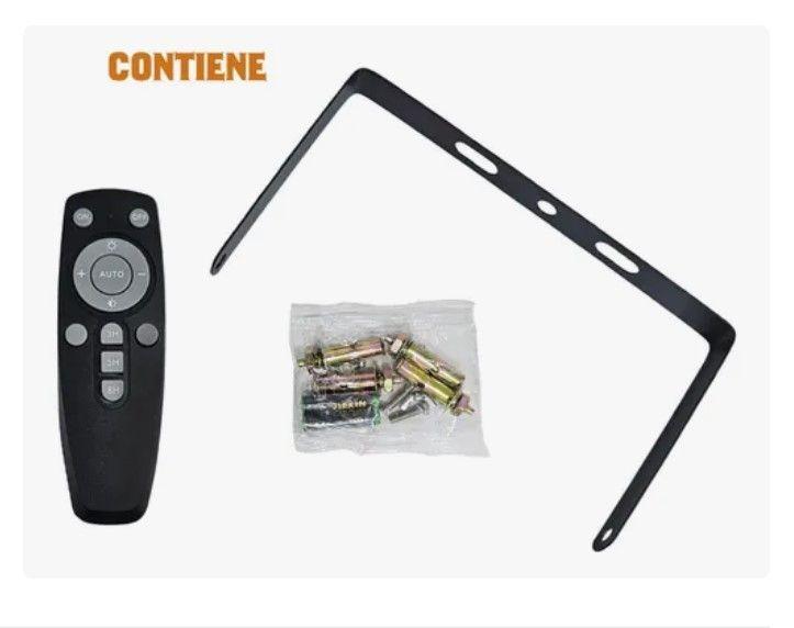 Foco Solar Reflector 500w Ip67 + Panel Solar +control Remoto-2