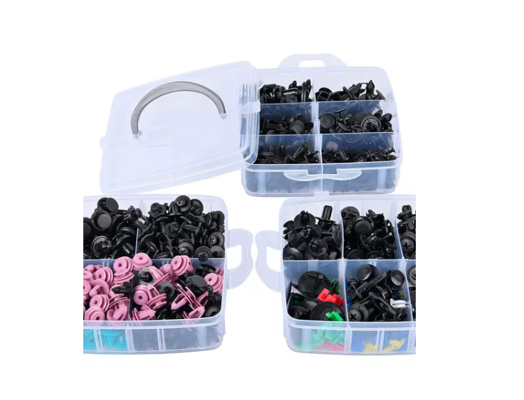 Kit 725 Clip Broche Retención Plástico Auto Lata Tapabarro-2