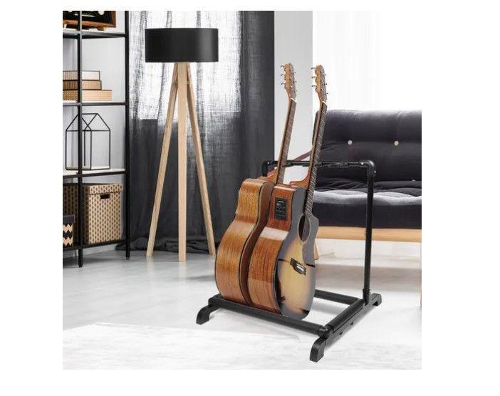 Atril Soporte Triple Para Guitarra Y Bajo Portatil-6