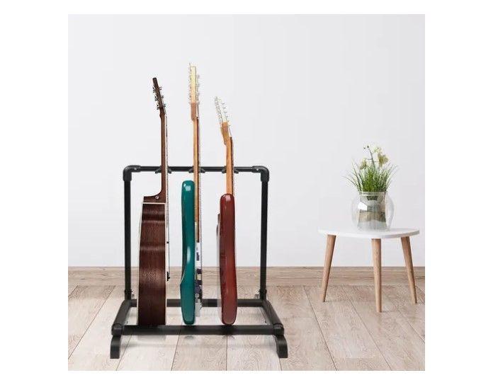 Atril Soporte Triple Para Guitarra Y Bajo Portatil-7