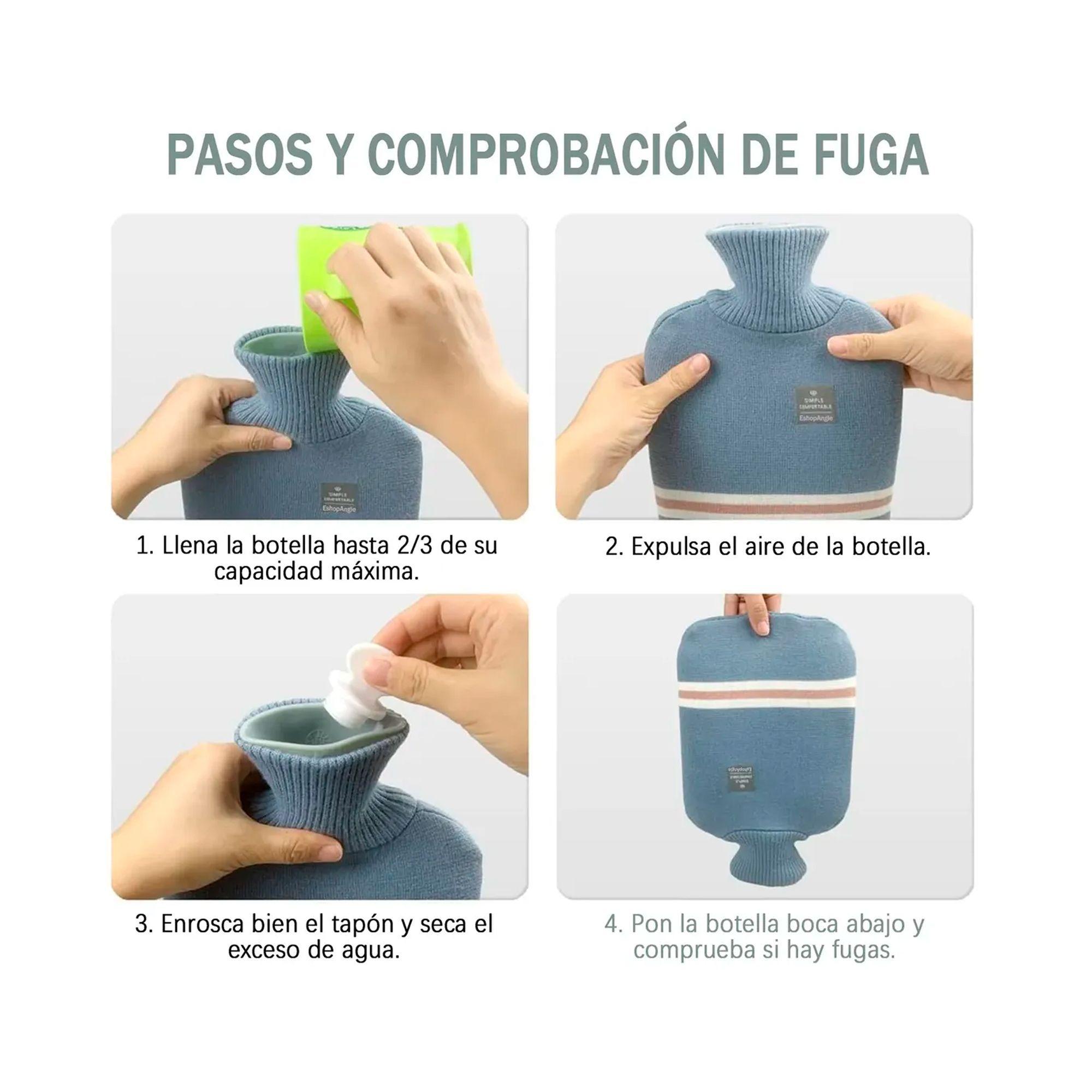 Guatero Bolsa De Agua Caliente Con Funda Tejida Guatero-3