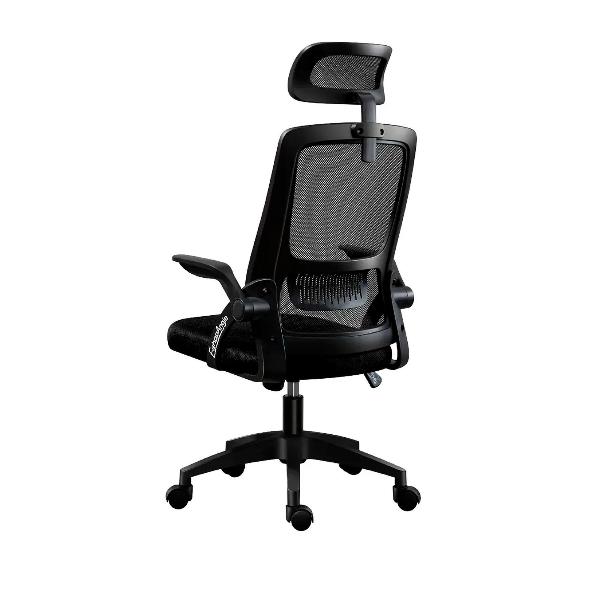 Silla De Oficina Ergonomica Tela Malla Con Reposacabeza-1