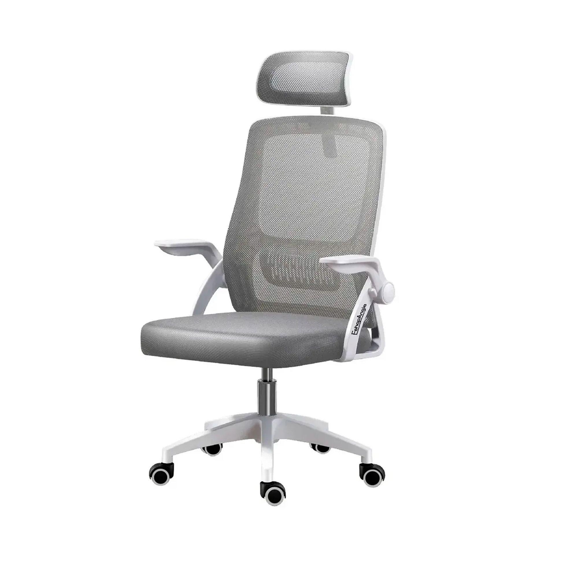 Silla De Oficina Ergonomica Tela Malla Con Reposacabeza-0