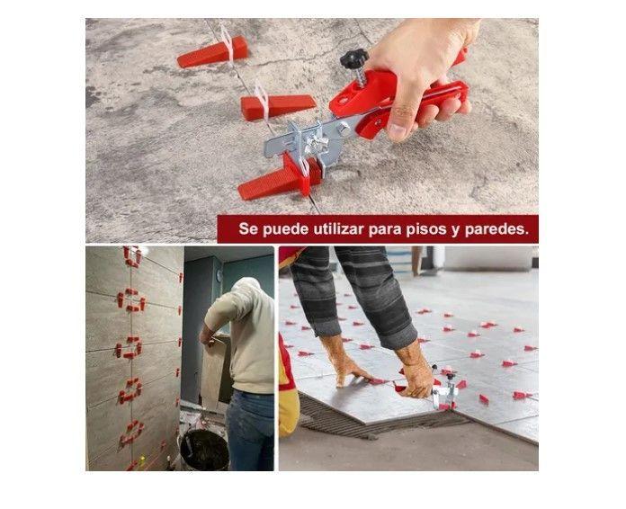 Kit Niveladores De Cerámico Piso 100 Cuñas + Clips + Alicate-3