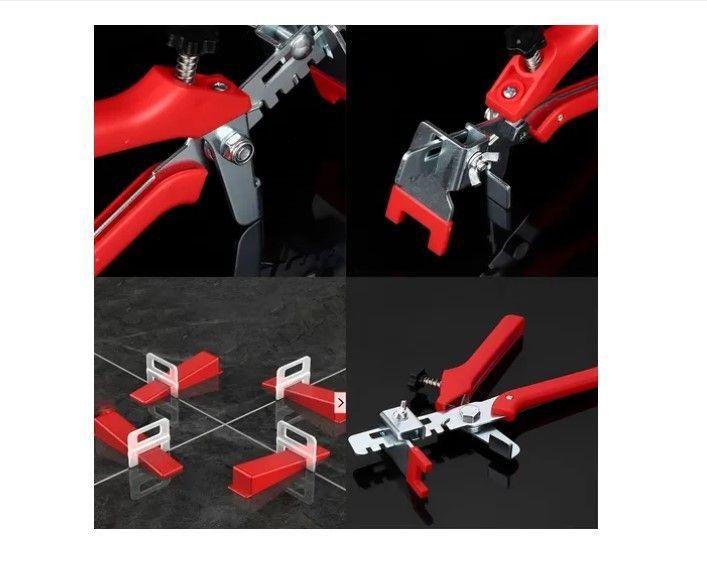 Kit Niveladores De Cerámico Piso 100 Cuñas + Clips + Alicate-5