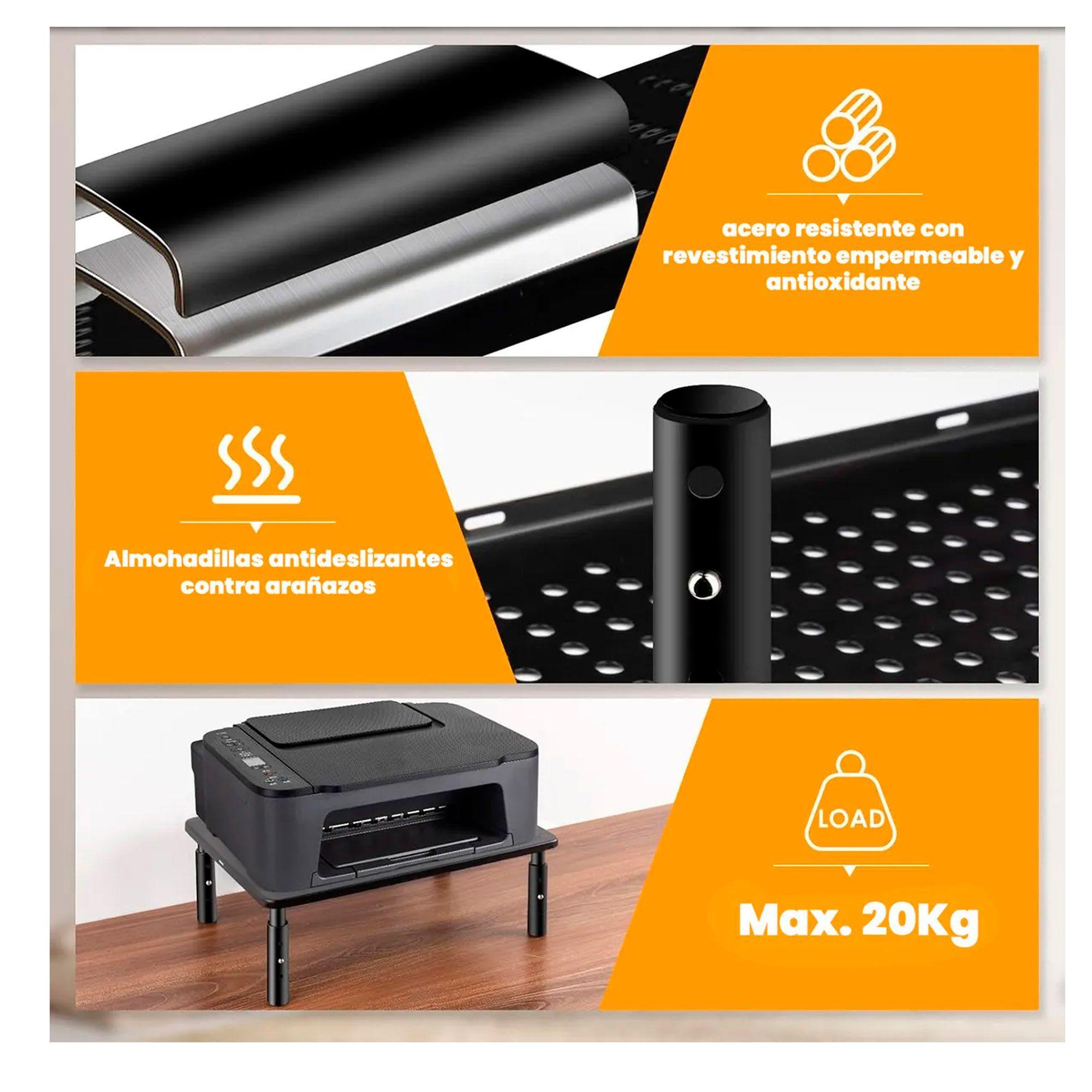 Base Mesa Monitor Alzador 3 Niveles Ajustable Notebook Pc-4