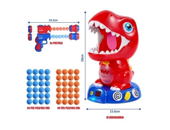Juguete De Tiro De Dinosaurio Pistolas Lanza Pelotas-5