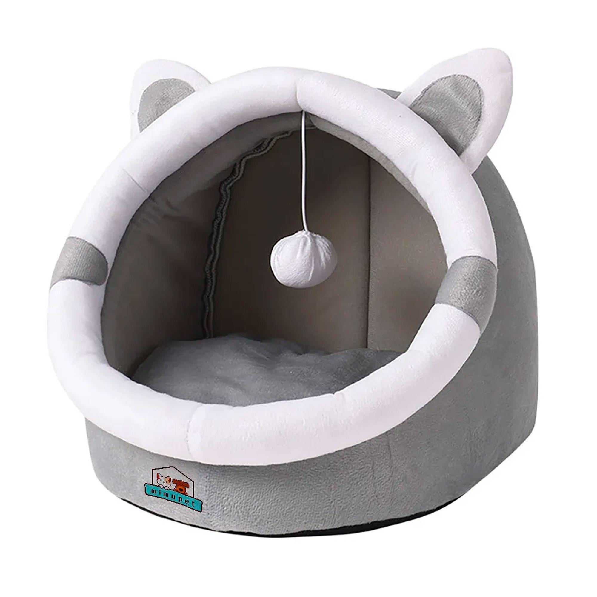 Cama Mediana C moda Para Gatos Tipo Cueva Lavable-0