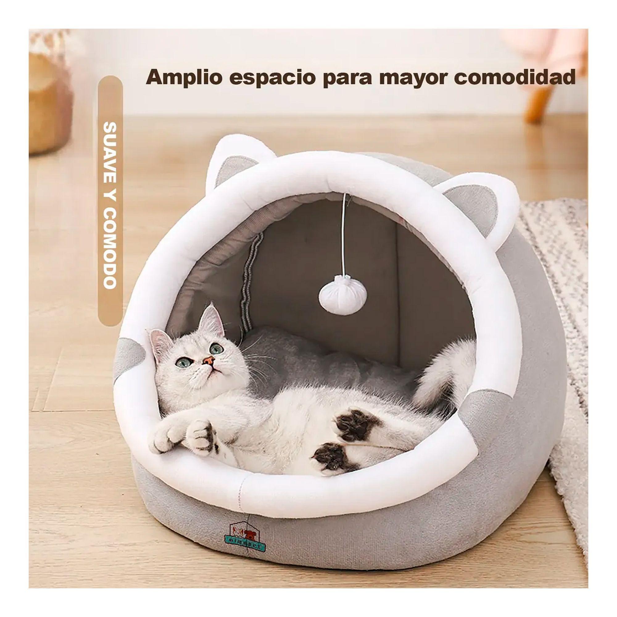 Cama Mediana C moda Para Gatos Tipo Cueva Lavable-2