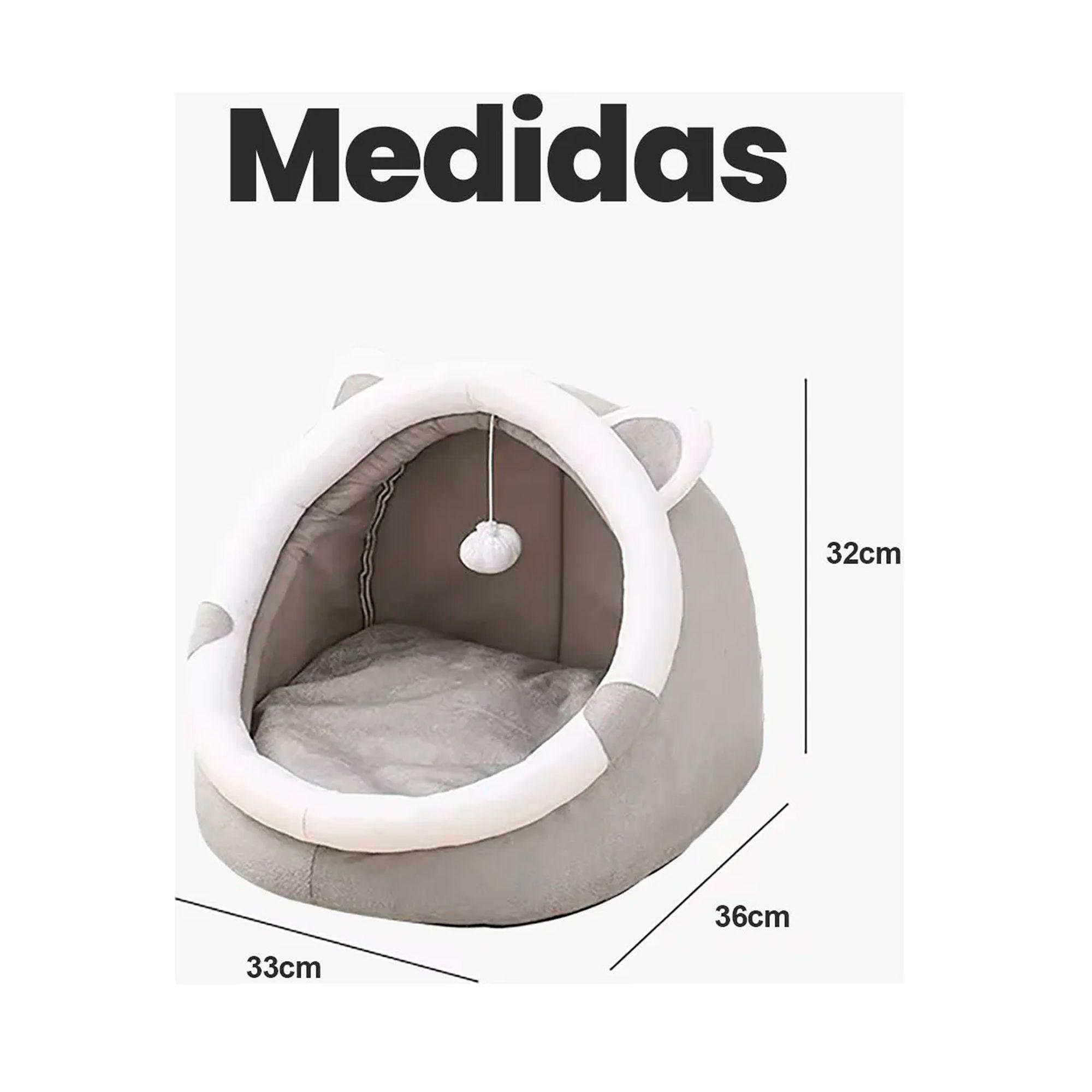 Cama Mediana C moda Para Gatos Tipo Cueva Lavable-4