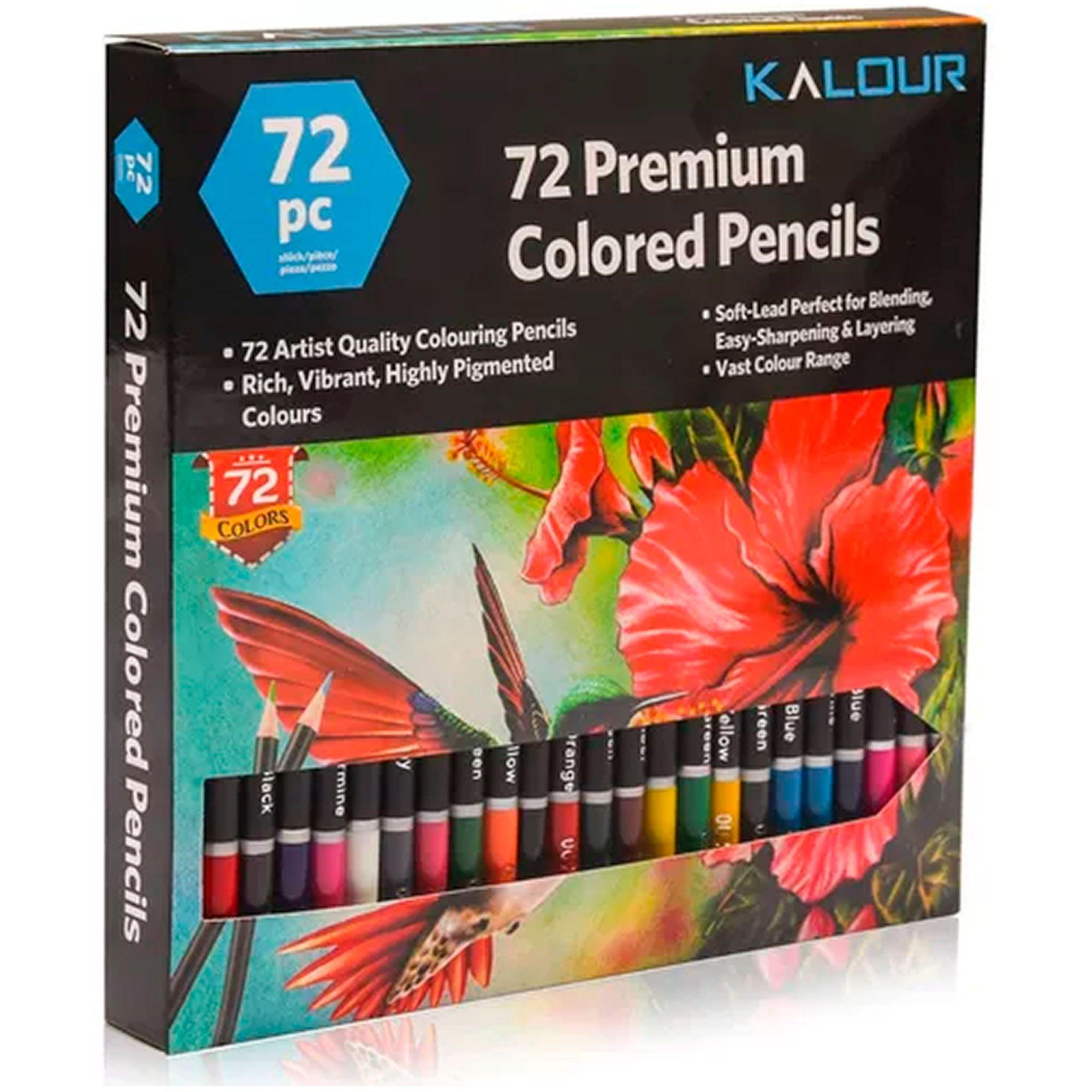 Juego 72 Lapices De Colores Arte Dibujo Color Vibrante-0