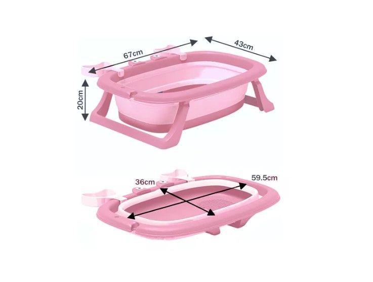 Tina Bañera Plegable Para Bebe De Cangrejo Edad 3-36 Meses-5