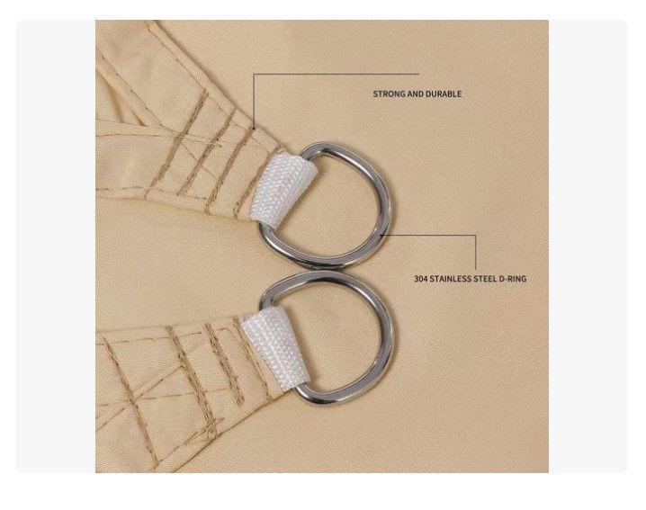 Toldo Vela De Tela Sombra Cuadrada 5x5 Mts Impermeable Uv-3