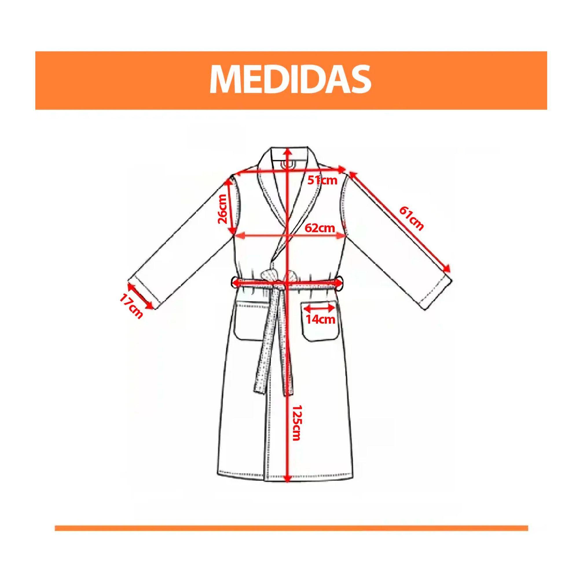 Bata De Dormir Bata De Ba o Afranelada Para Hombre Y Mujer-5