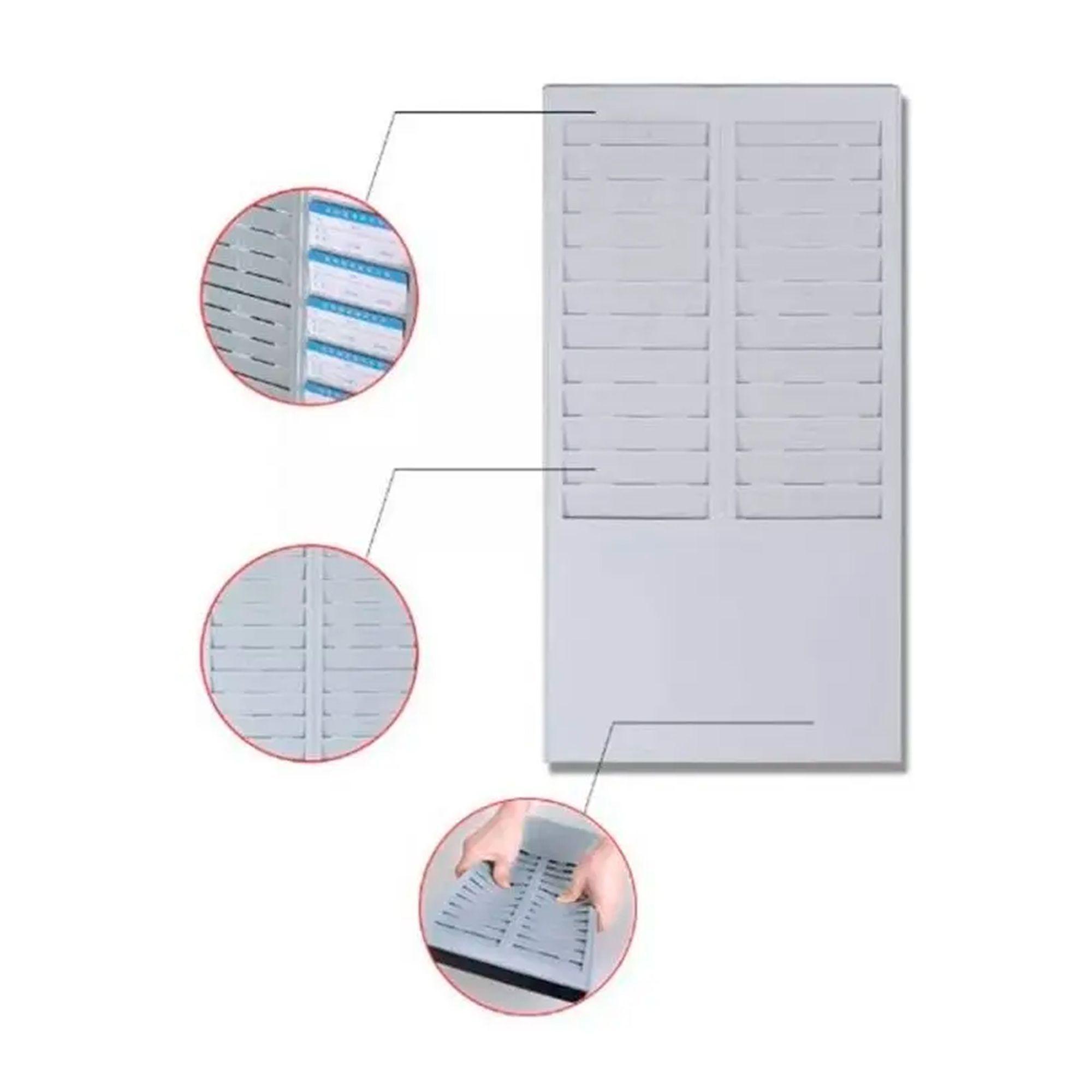Tarjetero Pl stico Para Reloj Control Asistencia 24 Personas-1