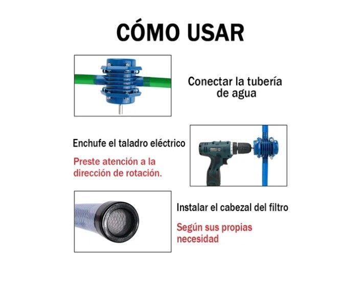 Bomba Agua De Taladro Mini Autocebante Portátil Resistente-3