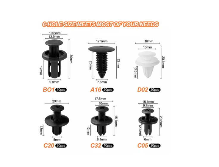 Clip Broche Automotriz Reparación 100 Pzs Mas Herramientas-3